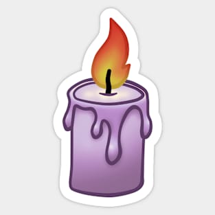 Purple Candle Sticker